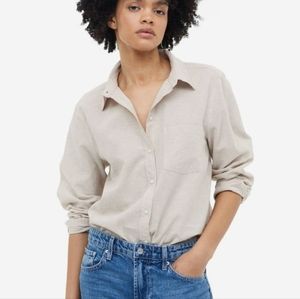 H&M linen blend shirt